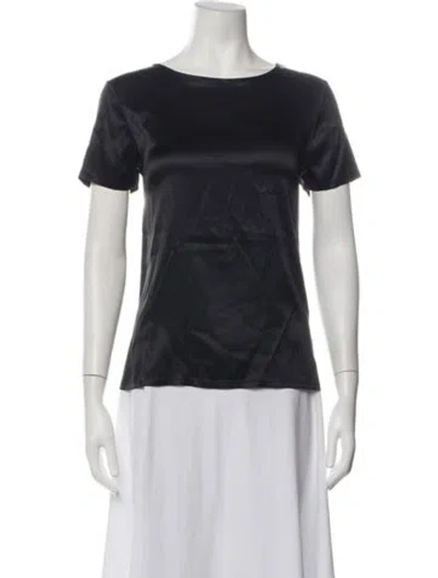 Pre-owned Marella Bateau Neckline Short Sleeve Top In Purple