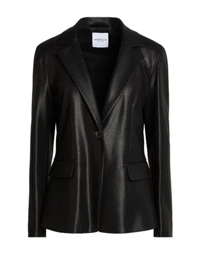 Marella Be Smart Woman Blazer Black Size 12 Viscose, Polyamide, Elastane