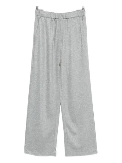 Marella Beati Drawstring Trousers In Gray