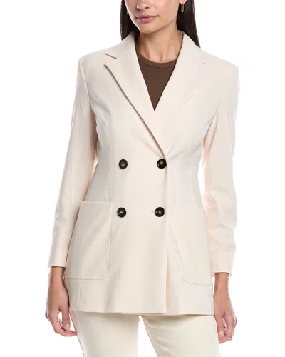 Marella Belford Wool-blend Jacket In White