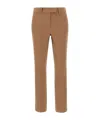 Marella Belt Loop Casual Pants In Brown