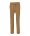 Marella Belt Loop Casual Pants In Brown