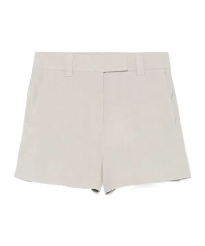 Marella Belt Loop Shorts In White