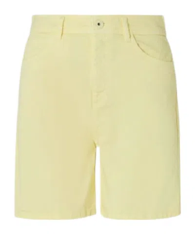 Marella Belt Loop Shorts In Yellow