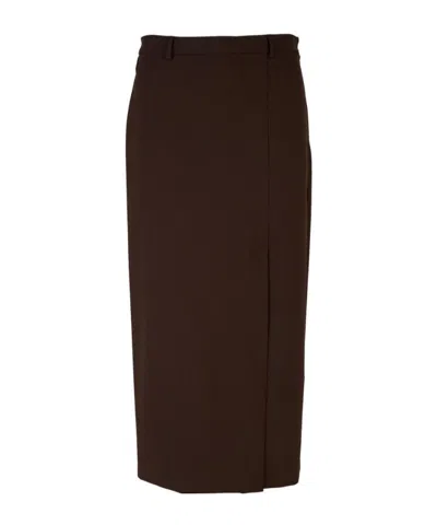 Marella Belt-loop Skirt In Black