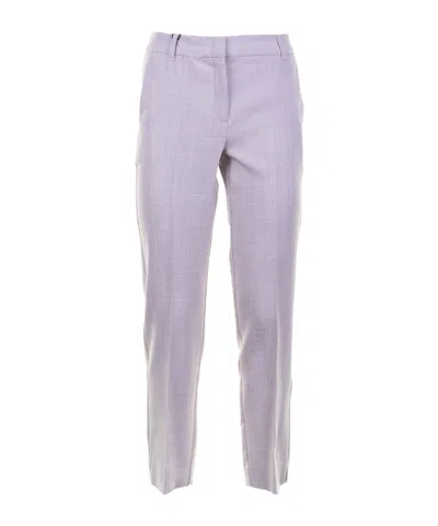 Marella Belt Loops Slacks In Purple