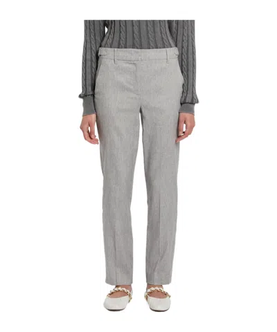 Marella Belt Loops Slacks In Gray