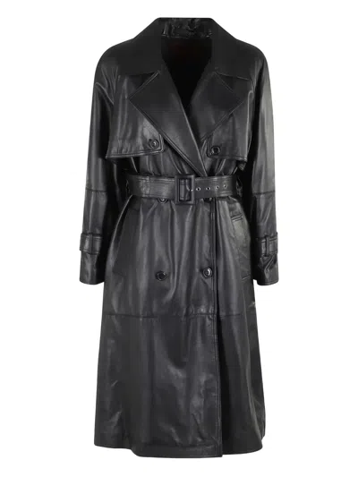 MARELLA BELTED SHEEPSKIN COAT