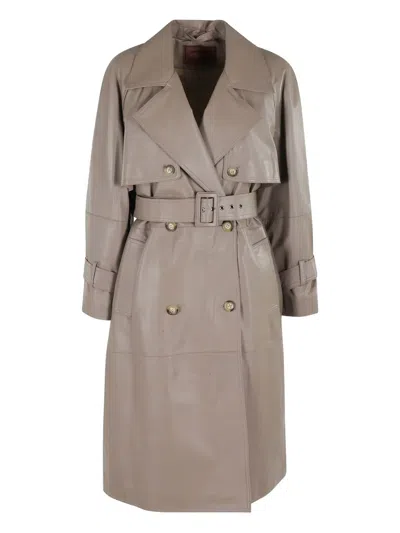 MARELLA BELTED SHEEPSKIN COAT