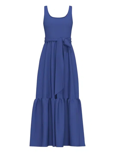 MARELLA BELTED TIERED MAXI DRESS
