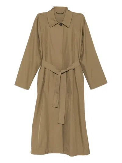 Marella Belted Trench Coat In Brown