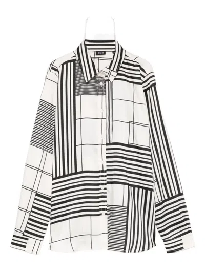 Marella Biagio Striped Shirt In White