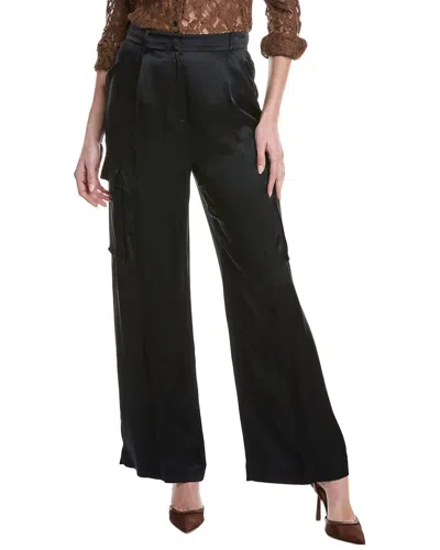 Marella Birillo Silk-blend Trouser In Blue