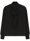 Marella Black Polyester Plain Shirt In Black