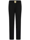 Marella Black Polyester Tailored Pants In Black
