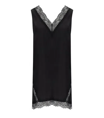 Marella Black Silk Costone Top