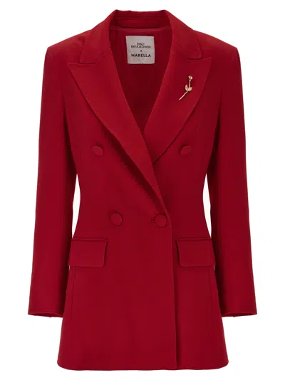 Marella Blazer And Suits Red