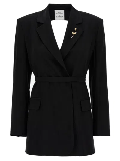 Marella X Emily Ratajkowski Cutout Blazer In Black