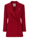 Marella Codesign Waisted Blazer In Red