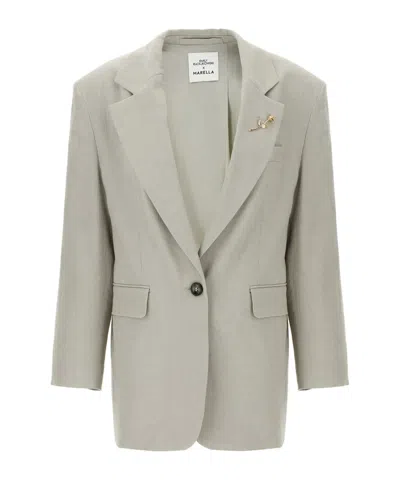 Marella Dove Gray Over Blazer In Toni Neutri