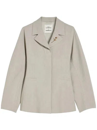 Marella Single-breasted Blazer In Beige