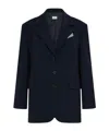 Marella Alda Single-breasted Pocket Blazer In Blue
