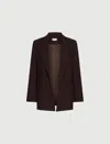 Marella Blazer Woman Brown In Brown
