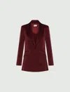 Marella Blazer Woman Burgundy In Brown