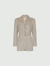 Marella Blazer Woman Hazelnut In Gray