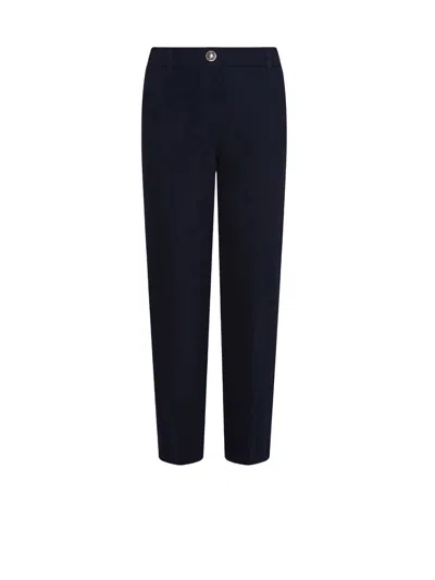 Marella Blue Trousers In Black