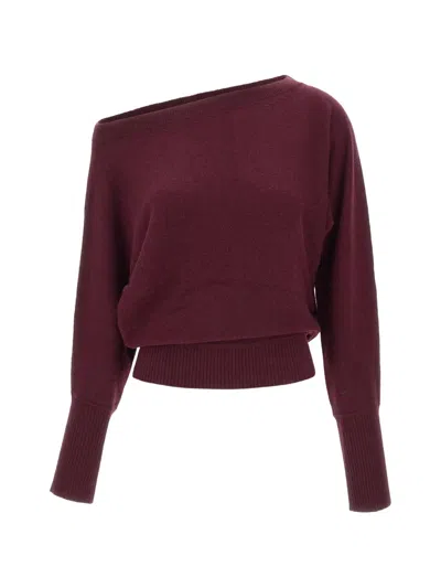 Marella Boat-neck Sweater In Brown