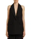 Marella Body Black Sleeveless Blazer In Black