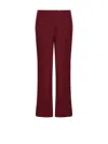 Marella Bordeaux Flare Pants In Linen