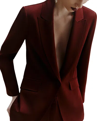 Marella Bordeaux Jacket In Burgundy
