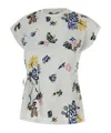 Shop Marella Bow-detail T-shirt In White