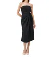 Marella Luchino Cowl-neck Crepe Midi Dress In Black