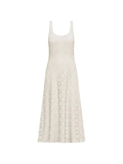 Marella Broderie-anglaise A-line Dress In Neutral