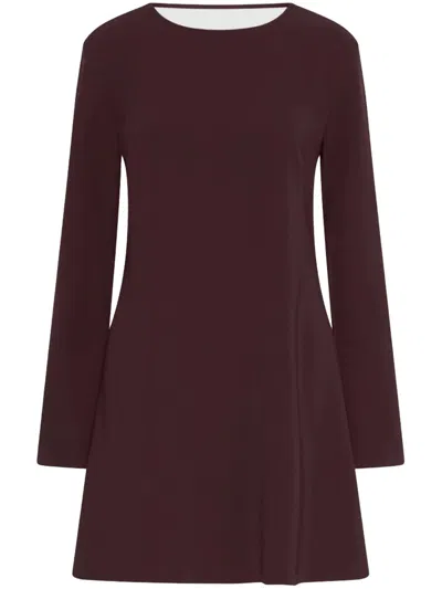 Marella Burgundy Avocado A-line Mini Dress In Black