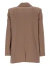 Marella Button Blazer In Brown