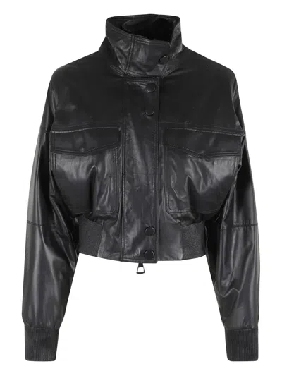 MARELLA BUTTON LAMBSKIN JACKET