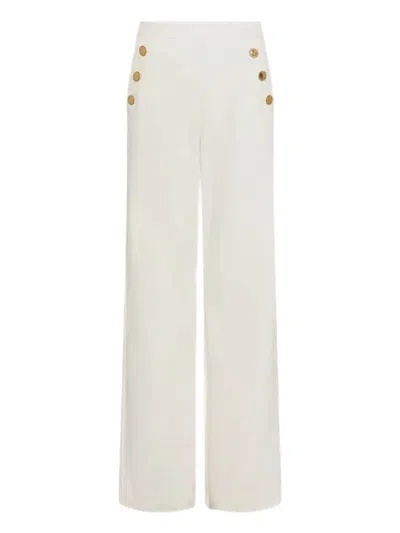 MARELLA BUTTON-UP HIGH-WAISTED TROUSERS