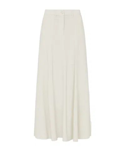 Marella Button-down Skirt In White