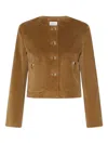 Marella Buttoned Jacket In Brown