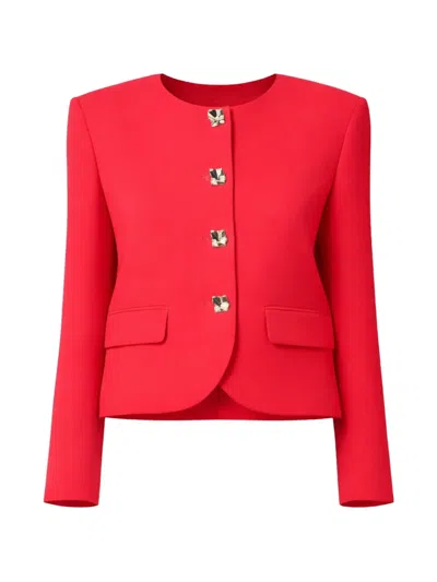 Marella Buttoned Jacket In Red