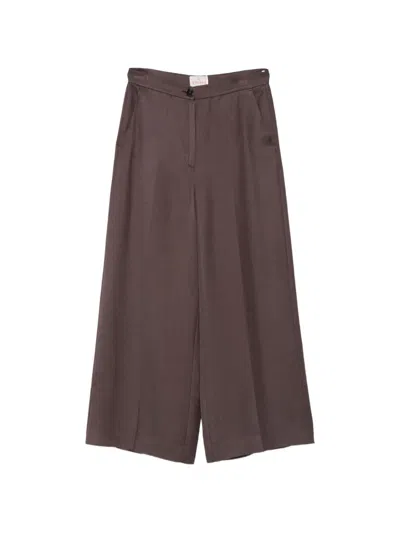 Marella Buttoned Trousers In Brown