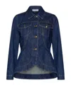Marella Button-front Denim Jacket In Blue