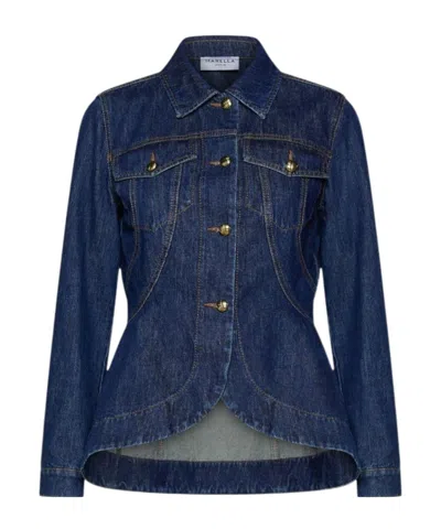 MARELLA BUTTON-FRONT DENIM JACKET