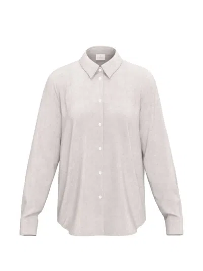 Marella Button-up Long-sleeve Shirt In Neutral