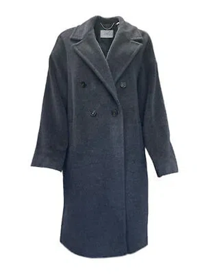 Pre-owned Marella By Max Mara Women's Grey Zanora Virgin Wool Coat Size 8 In Gray