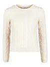 Marella Cable-knit Sweater In Neutral